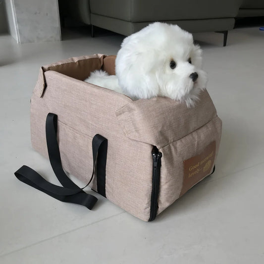 Siège Auto Rehausseur pour Chien et Chat - Panier de Transport Portable