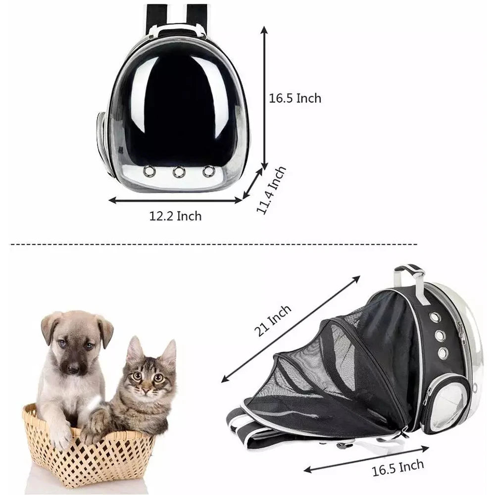 Sac à Dos Extensible pour Chat - Transporteur Portable pour Voyage