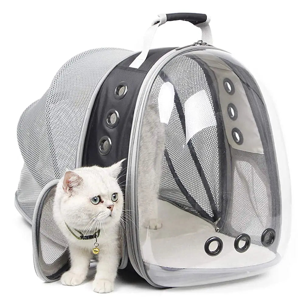 Sac à Dos Extensible pour Chat - Transporteur Portable pour Voyage