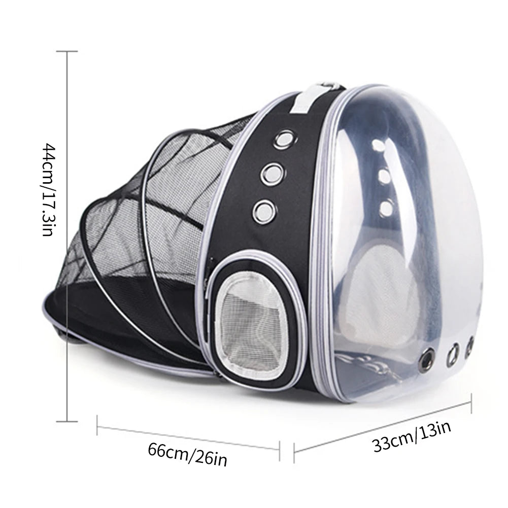 Sac à Dos Extensible pour Chat - Transporteur Portable pour Voyage