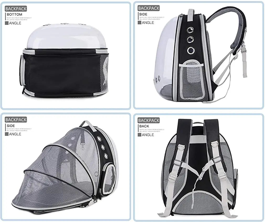 Sac à Dos Extensible pour Chat - Transporteur Portable pour Voyage