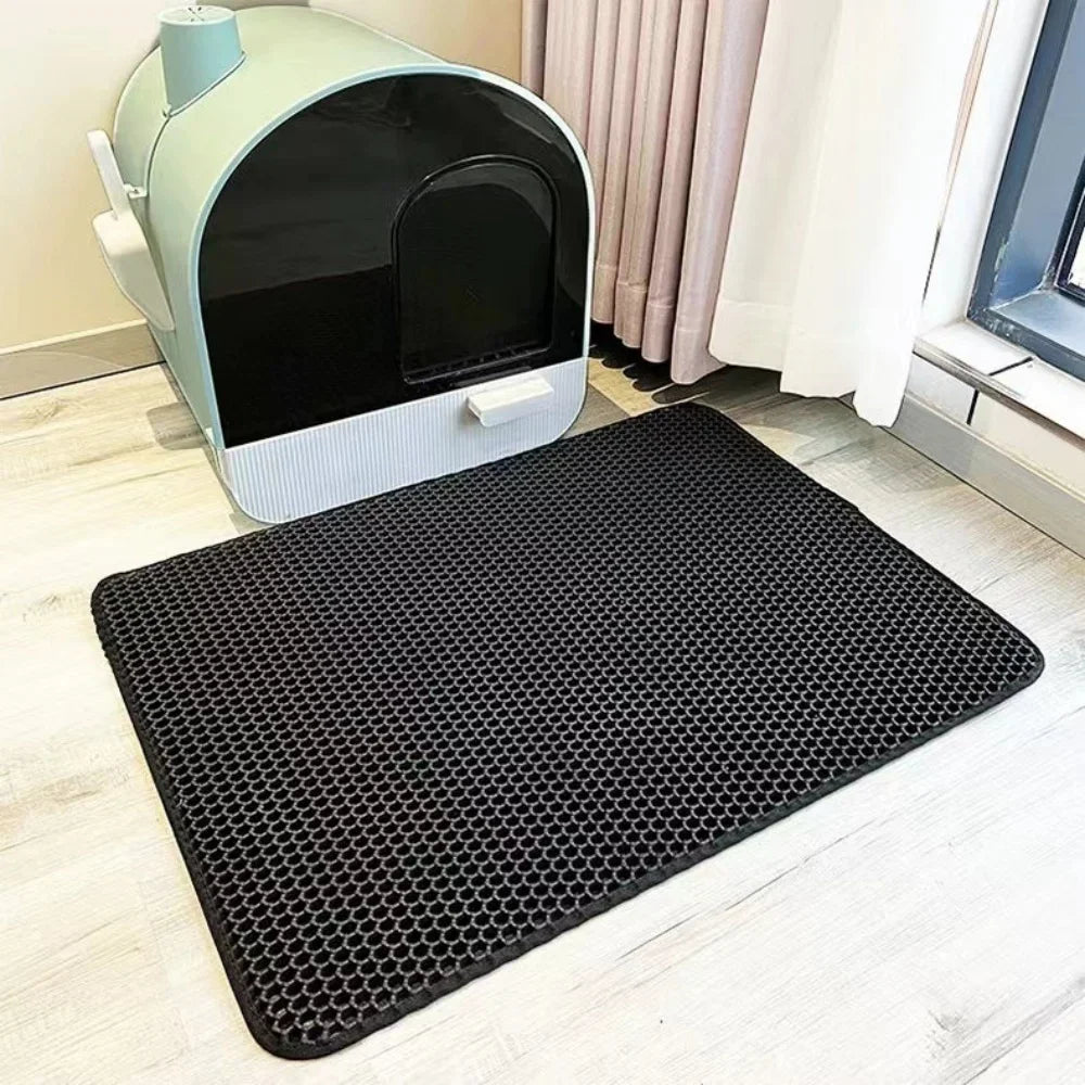 Tapis Litière Chat Grande Taille Imperméable Double Couche.