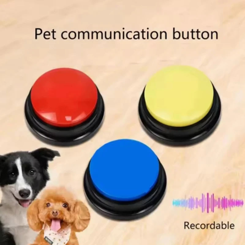 Bouton Parlant Enregistreur pour Chien - Jouet Interactif Dressage Communication