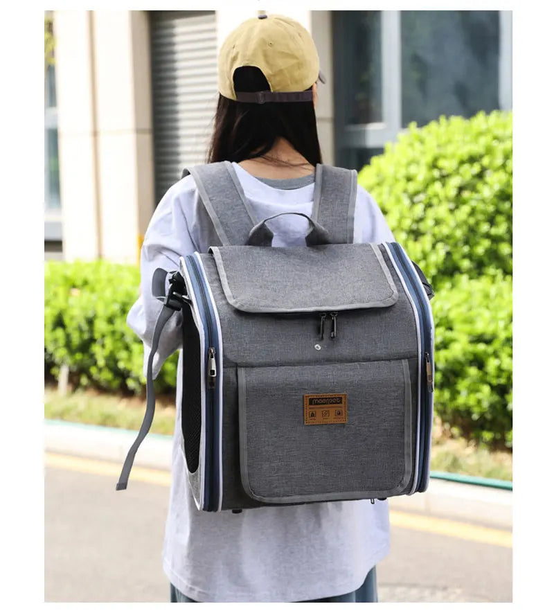 Sac Vélo Chat Chien Portable - Panier Transport Moto Extérieur