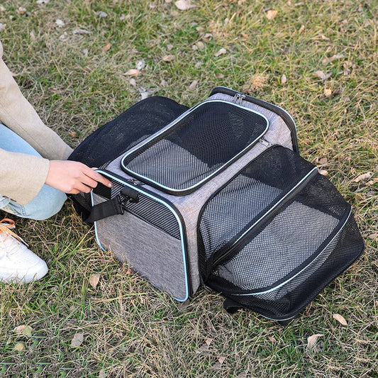 Sac à Dos de Transport pour Chat et Chien - Portable Respirant Pliable