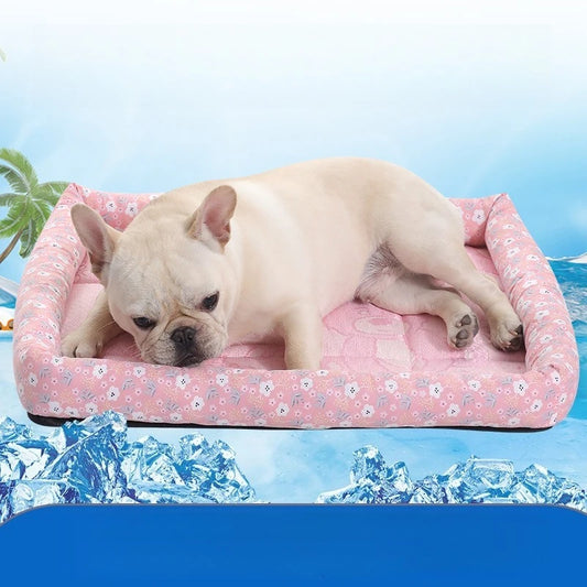 Tapis Rafraîchissant Été Chien Chat - Coussin Gel Refroidissant Niche