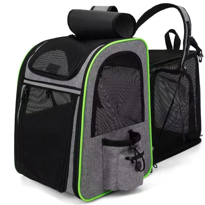 Sac à Dos Chat Chien Pliable Extensible - Transport Respirant Oxford.