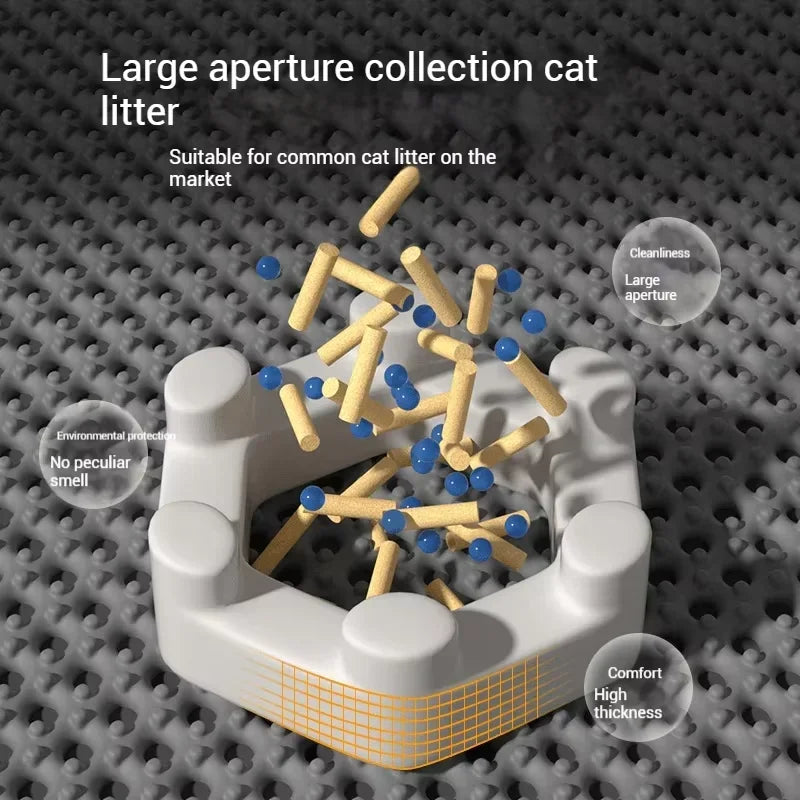 Tapis Litière Chat Grande Taille Imperméable Double Couche.