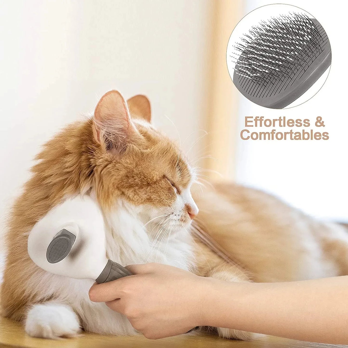 Brosse Chien Chat Autonettoyante - Peigne Démêlant Poils