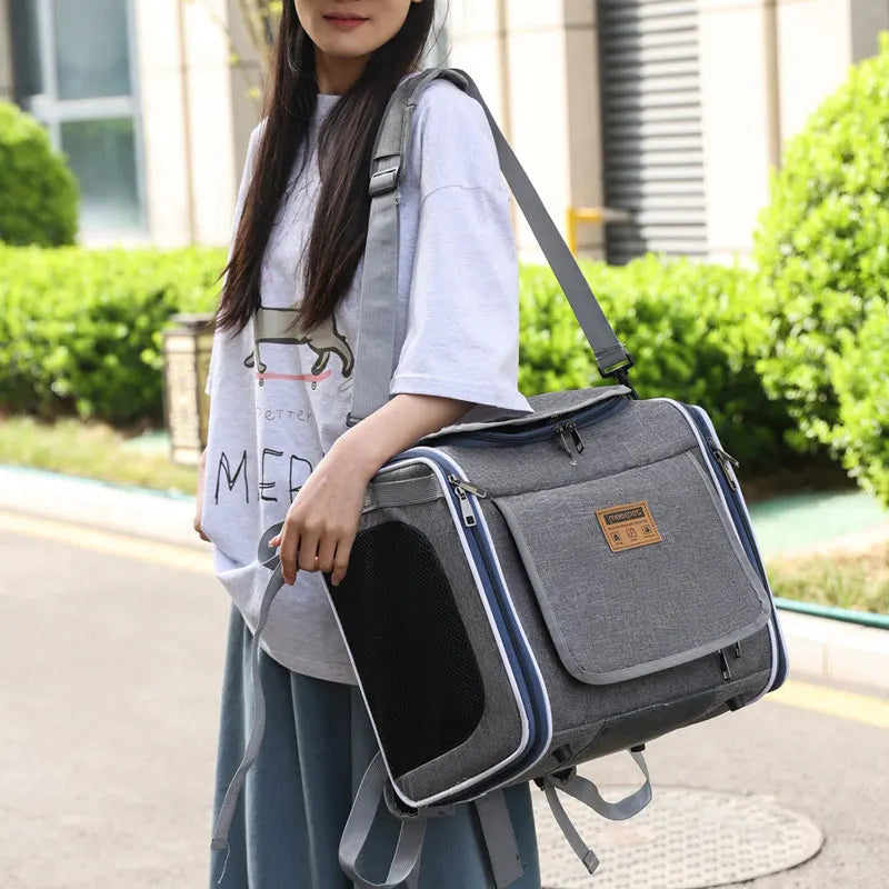 Sac Vélo Chat Chien Portable - Panier Transport Moto Extérieur