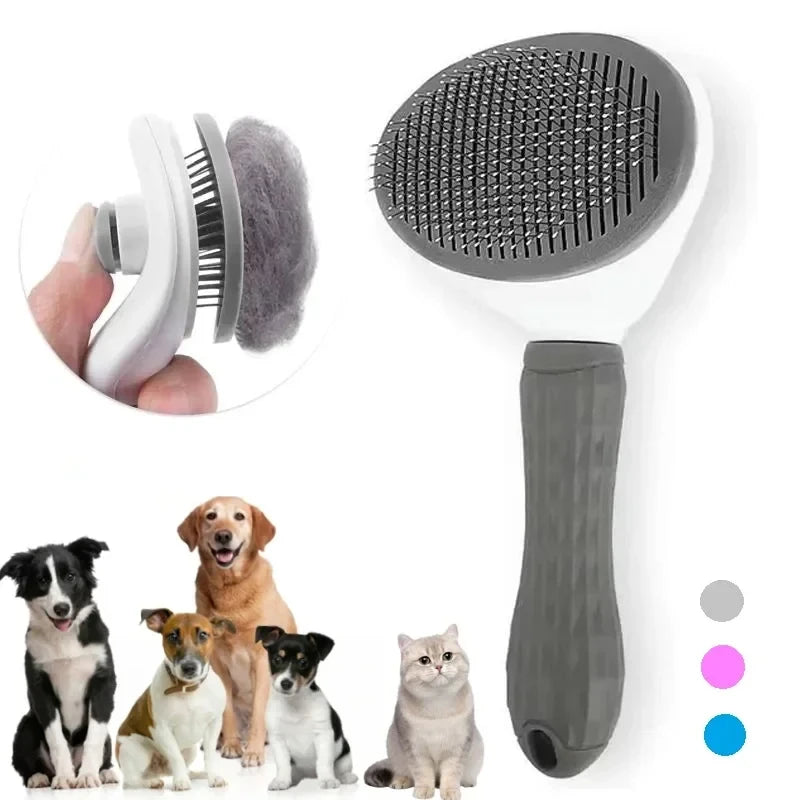 Brosse Chien Chat Autonettoyante - Peigne Démêlant Poils