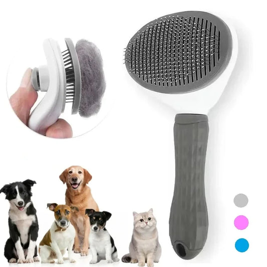 Brosse Chien Chat Autonettoyante - Peigne Démêlant Poils