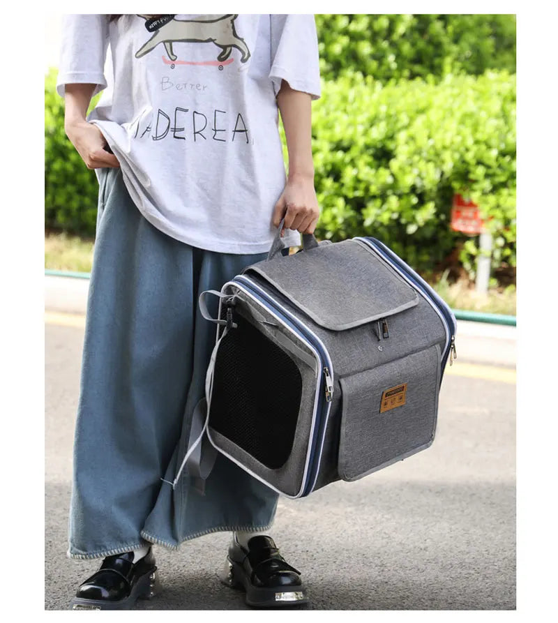 Sac Vélo Chat Chien Portable - Panier Transport Moto Extérieur