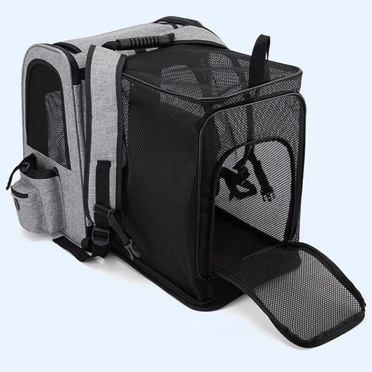 Sac à Dos Chat Chien Pliable Extensible - Transport Respirant Oxford.