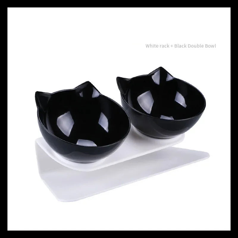 Gamelle Double Chat Chien Surélevée 15° Inclinable - Bol Antidérapant