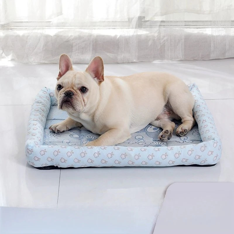 Tapis Rafraîchissant Été Chien Chat - Coussin Gel Refroidissant Niche
