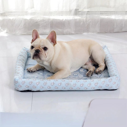 Tapis Rafraîchissant Été Chien Chat - Coussin Gel Refroidissant Niche