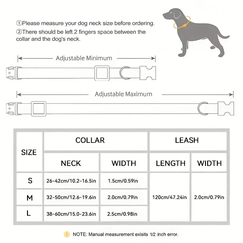 Laisse et Collier Chien Denim Rétro Anneau D Métal - Style Western Rayures