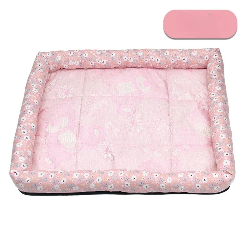 Tapis Rafraîchissant Été Chien Chat - Coussin Gel Refroidissant Niche