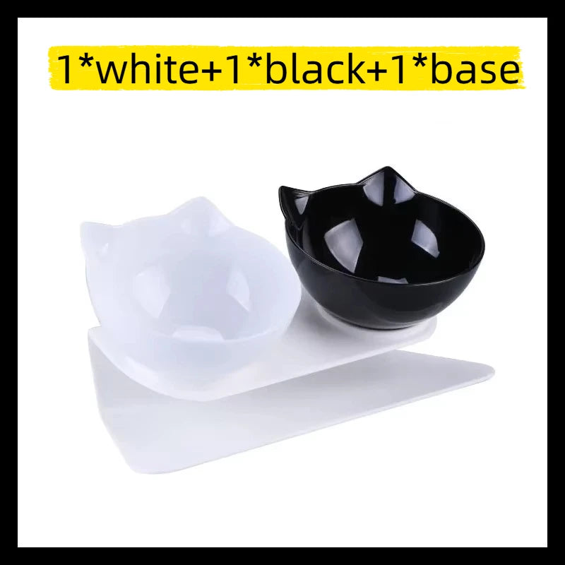 Gamelle Double Chat Chien Surélevée 15° Inclinable - Bol Antidérapant