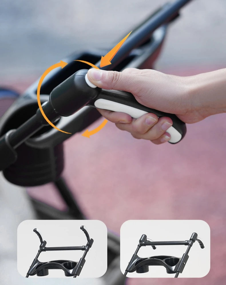 Poussette pour Petit Chien Pliable & Légère - Panier de Transport