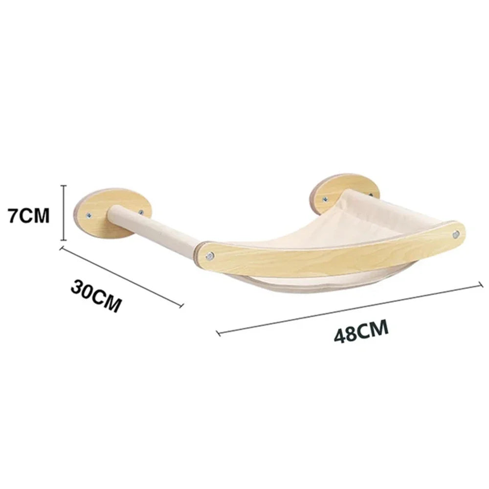 Arbre à Chat Mural avec Griffoir Sisal & Hamac