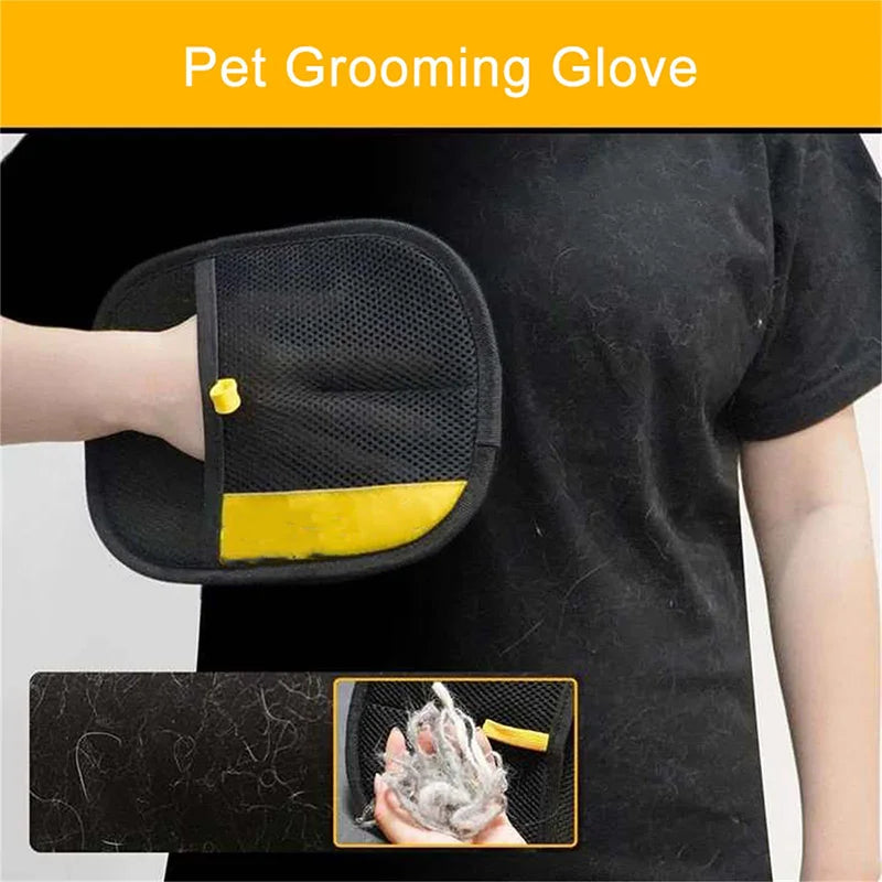 Gants de Toilettage pour Chien et Chat - Nettoyage et Ramassage des Poils