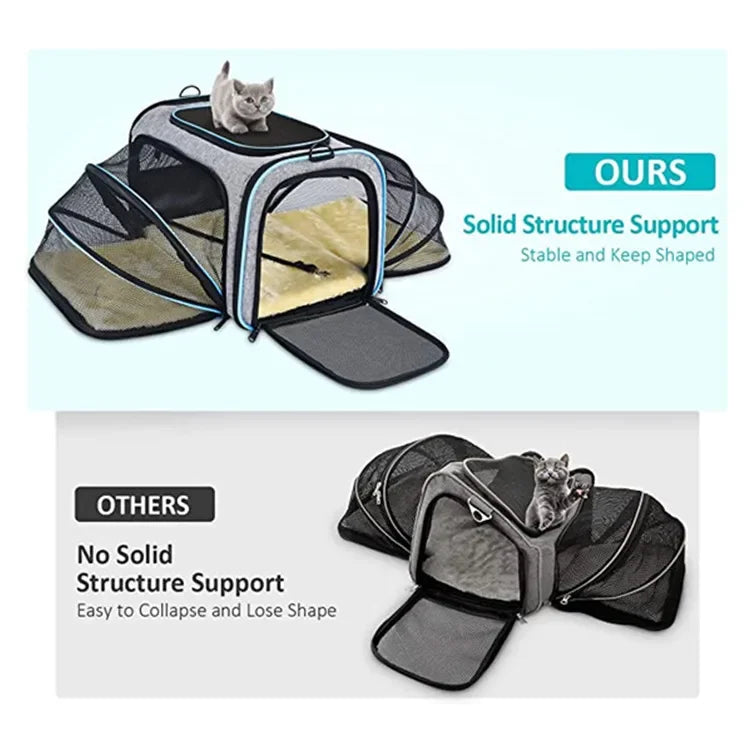Sac à Dos de Transport pour Chat et Chien - Portable Respirant Pliable