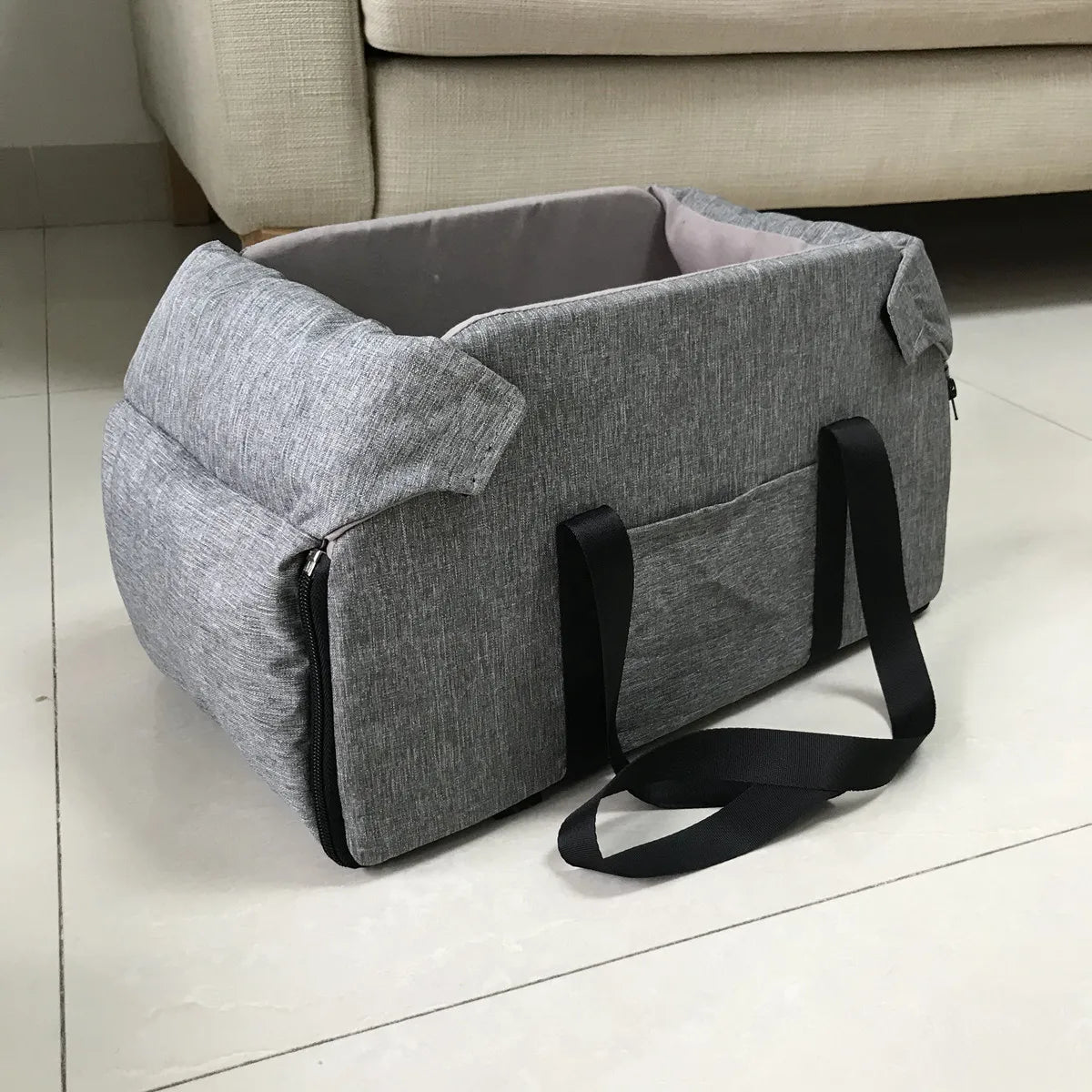 Siège Auto Rehausseur pour Chien et Chat - Panier de Transport Portable