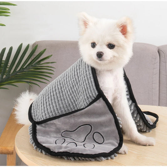 Serviette Absorbante Chat Chien Séchage Rapide - Couverture Bain.