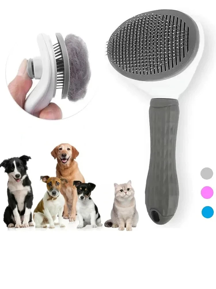 Brosse Chien Chat Autonettoyante - Peigne Démêlant Poils