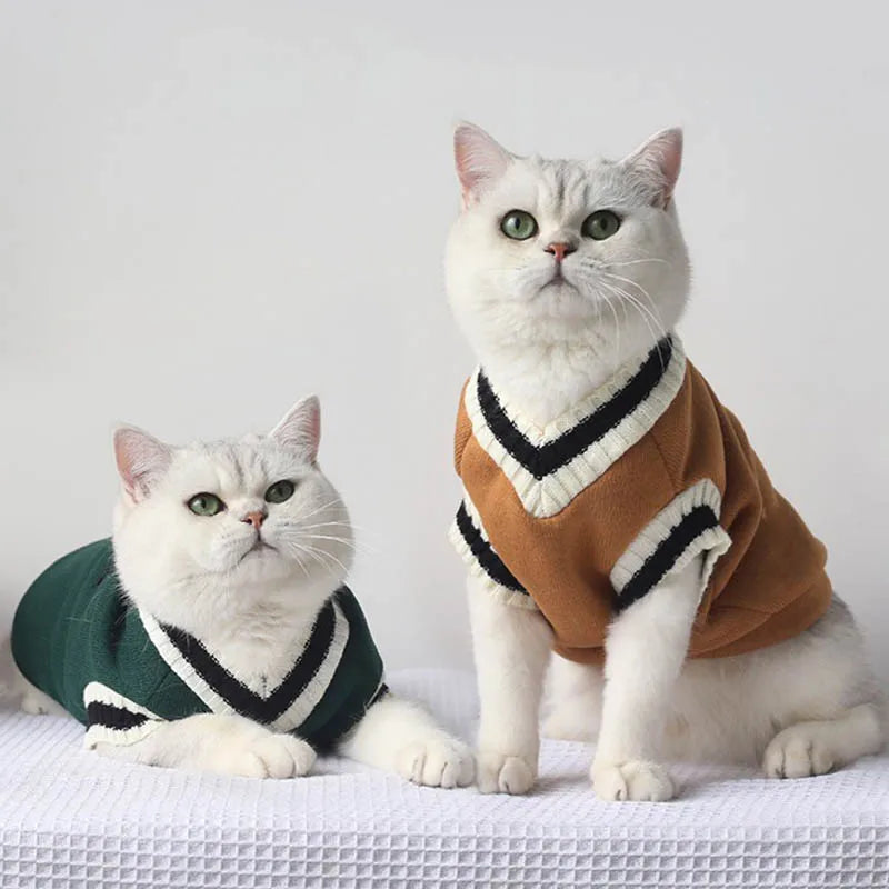 Suéter de invierno cálido para perros y gatos - Chaleco/Chaqueta para perros pequeños y gatitos | Accesorios para mascotas