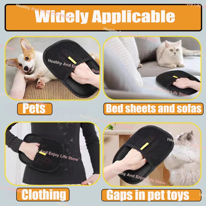 Gants de Toilettage pour Chien et Chat - Nettoyage et Ramassage des Poils