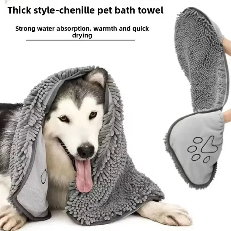 Serviette Absorbante Chat Chien Séchage Rapide - Couverture Bain.