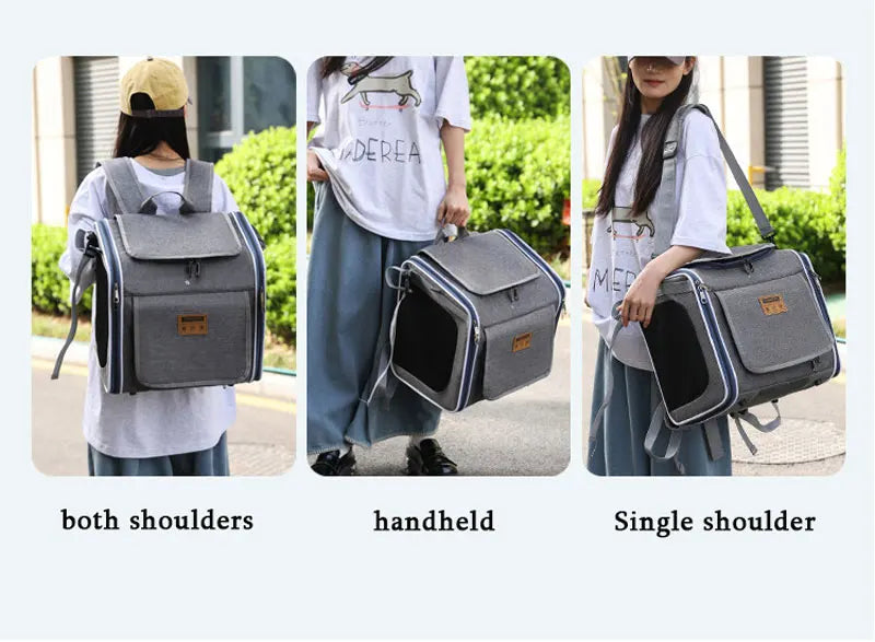 Sac Vélo Chat Chien Portable - Panier Transport Moto Extérieur