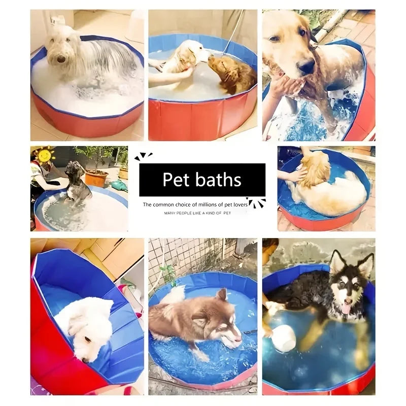Bañera plegable para perros, para interior y exterior - Bañera para todas las razas | Accesorios para mascotas