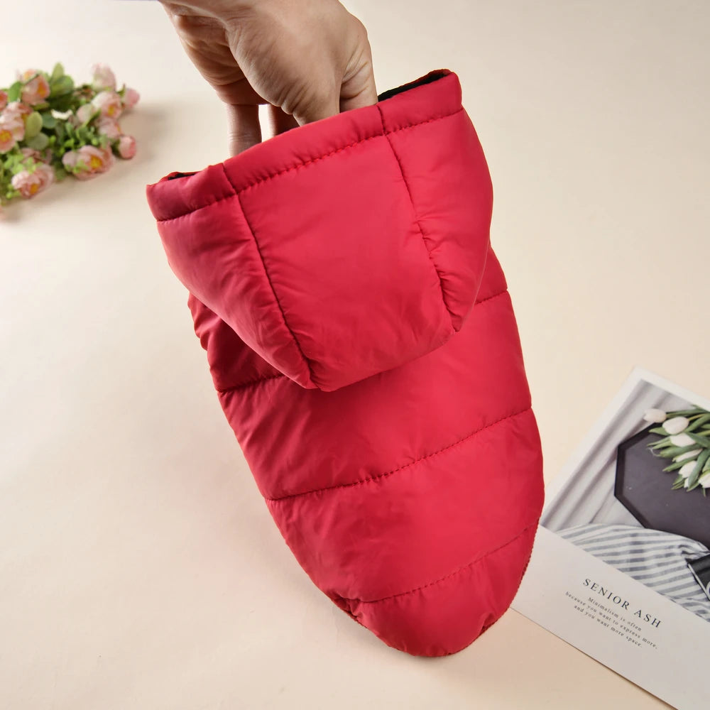 Veste Hiver Chien Chat Polaire à Capuche - Manteau Chaud Bulldog Chihuahua