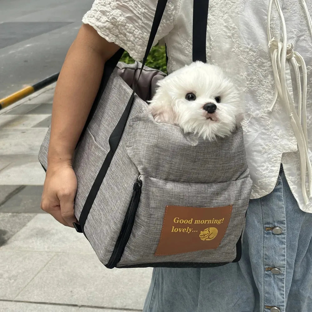 Siège Auto Rehausseur pour Chien et Chat - Panier de Transport Portable