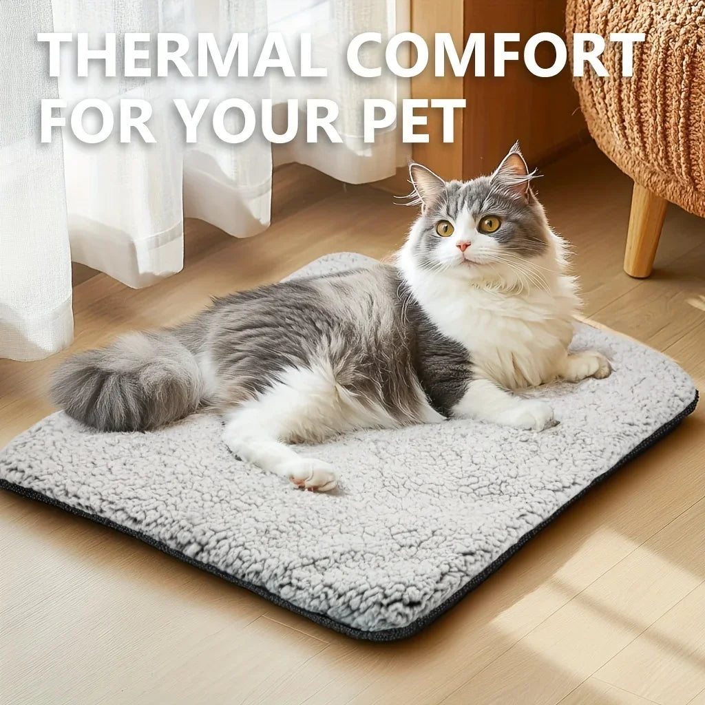 Couverture Auto-Chauffante Chat Chien - Tapis Thermique Réfléchissant Lavable