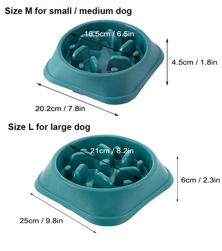 Gamelle Anti-Glouton Chien Puzzle - Bol Alimentation Lente Antidérapant