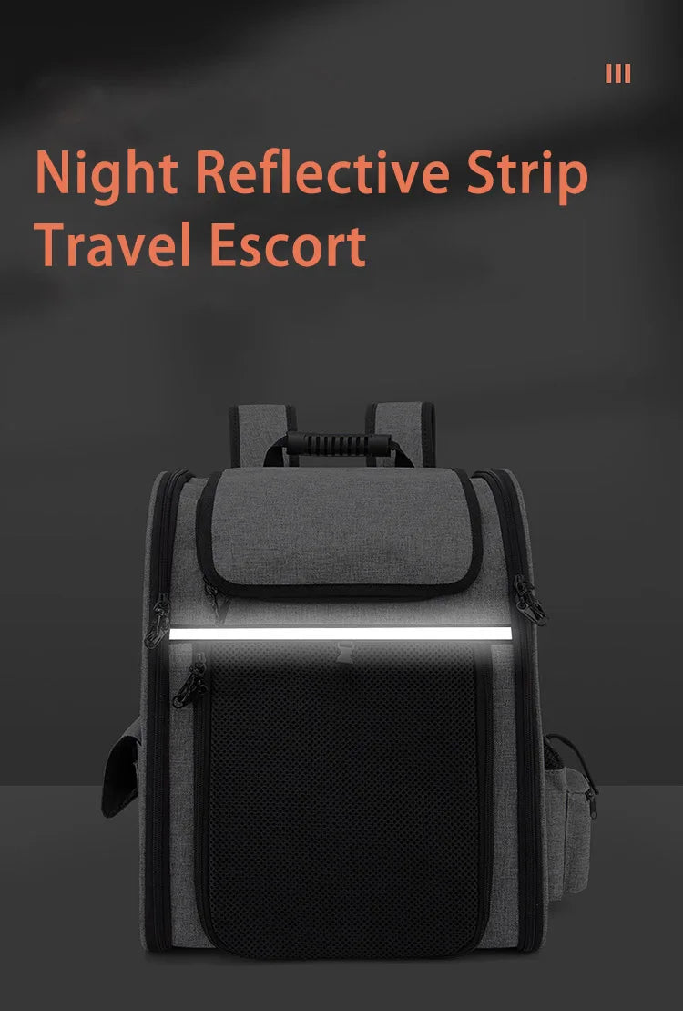 Sac à Dos Chat Chien Pliable Extensible - Transport Respirant Oxford.