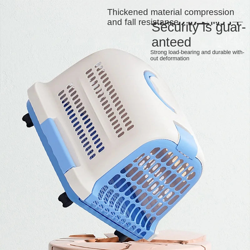 Cage Transport Plastique Chat Chien Portable Aviation - Boîte Voyage Voiture