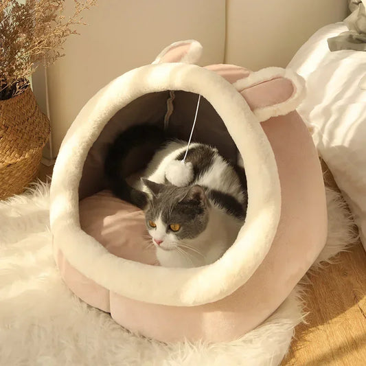 Cama cálida para gatos, cueva nicho, cesta para perros, tienda de campaña, cojín, mascota pequeña | Accesorios para mascotas